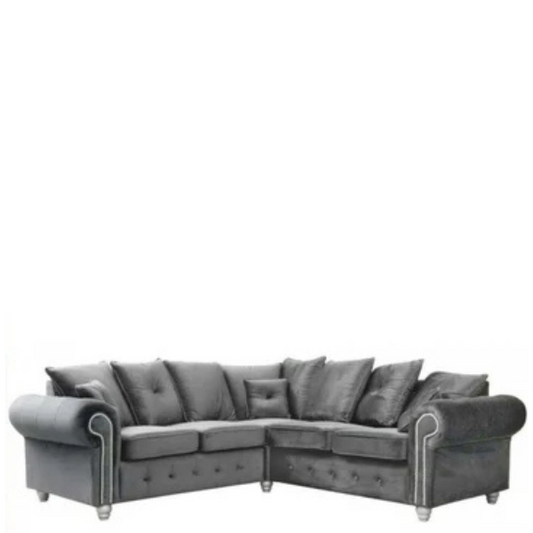 ASHWIN GREY CORNER SOFA